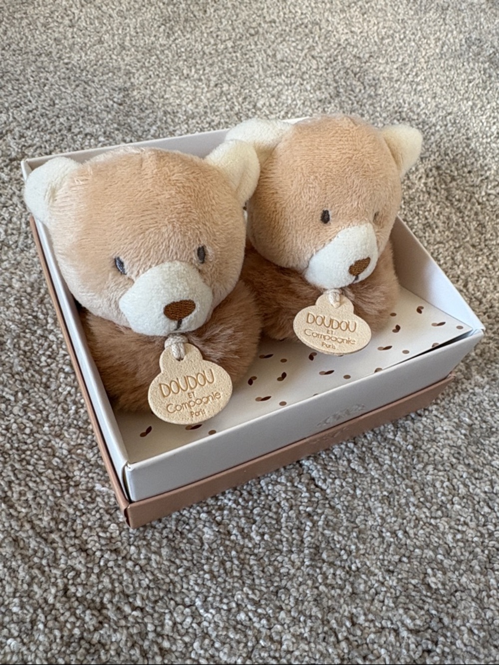 Cute teddy bear baby toddler slippers